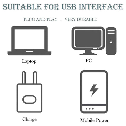 5 Pcs USB LED Light Compact Bulb Portable Ambient Lamp