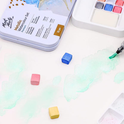 21 Pcs Mont Marte Metallic Watercolor Set