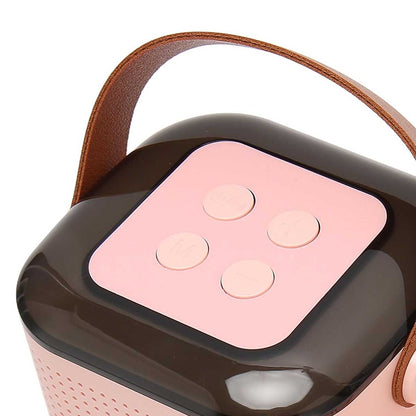Mini Karaoke Machine Portable Bluetooth Speaker with Wireless Microphone