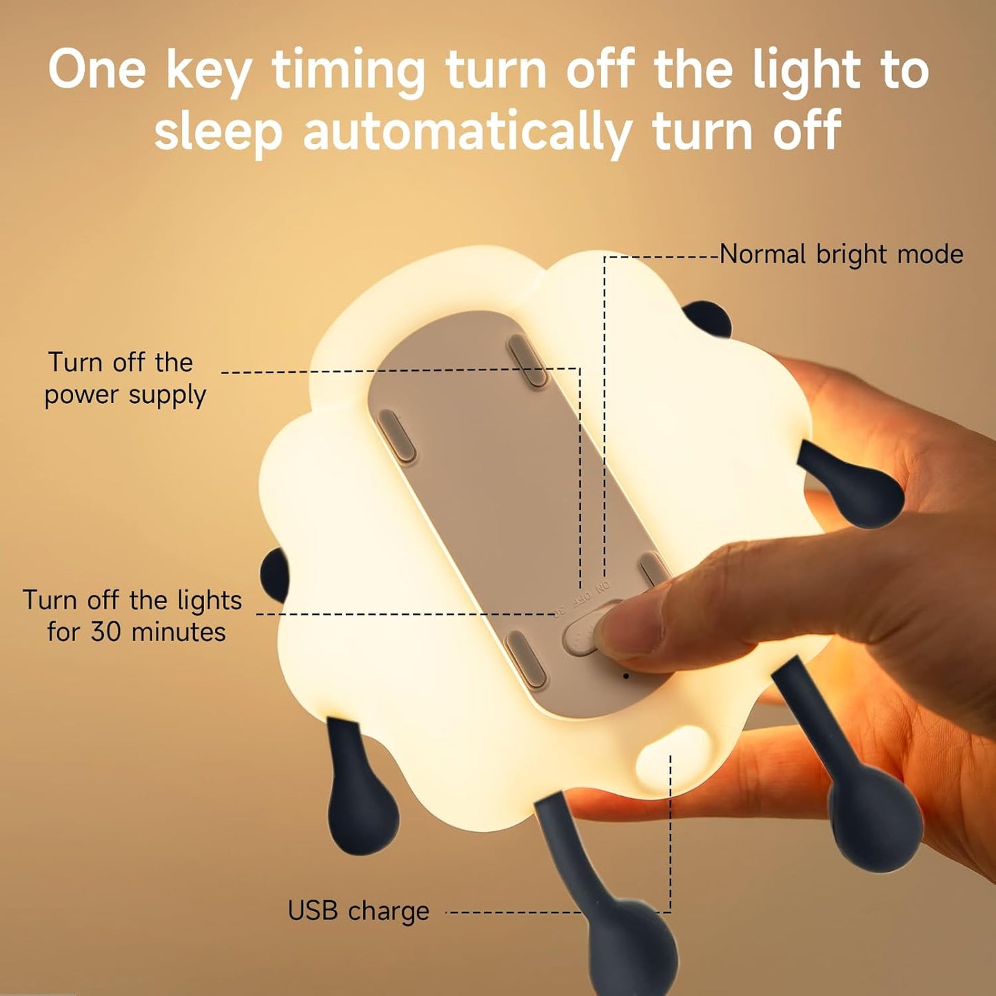 🐑✨ Dreamy Animal Night Lights – Sheep & Panda Edition 🐼💤