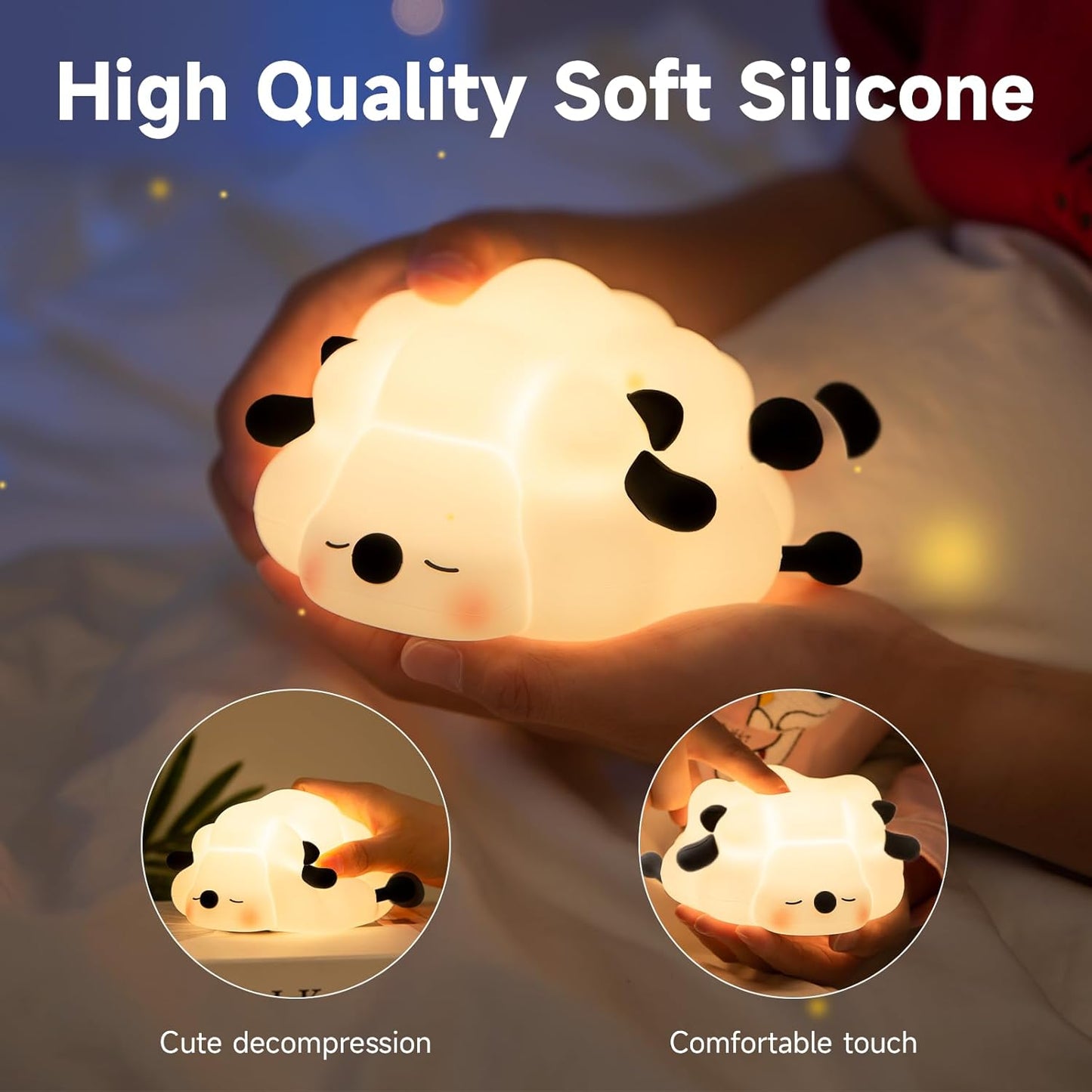 🐑✨ Dreamy Animal Night Lights – Sheep & Panda Edition 🐼💤