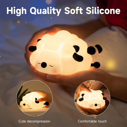 🐑✨ Dreamy Animal Night Lights – Sheep & Panda Edition 🐼💤