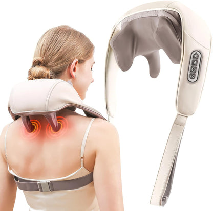 Smart Neck Massager – Deep Tissue Heat & Vibration Therapy