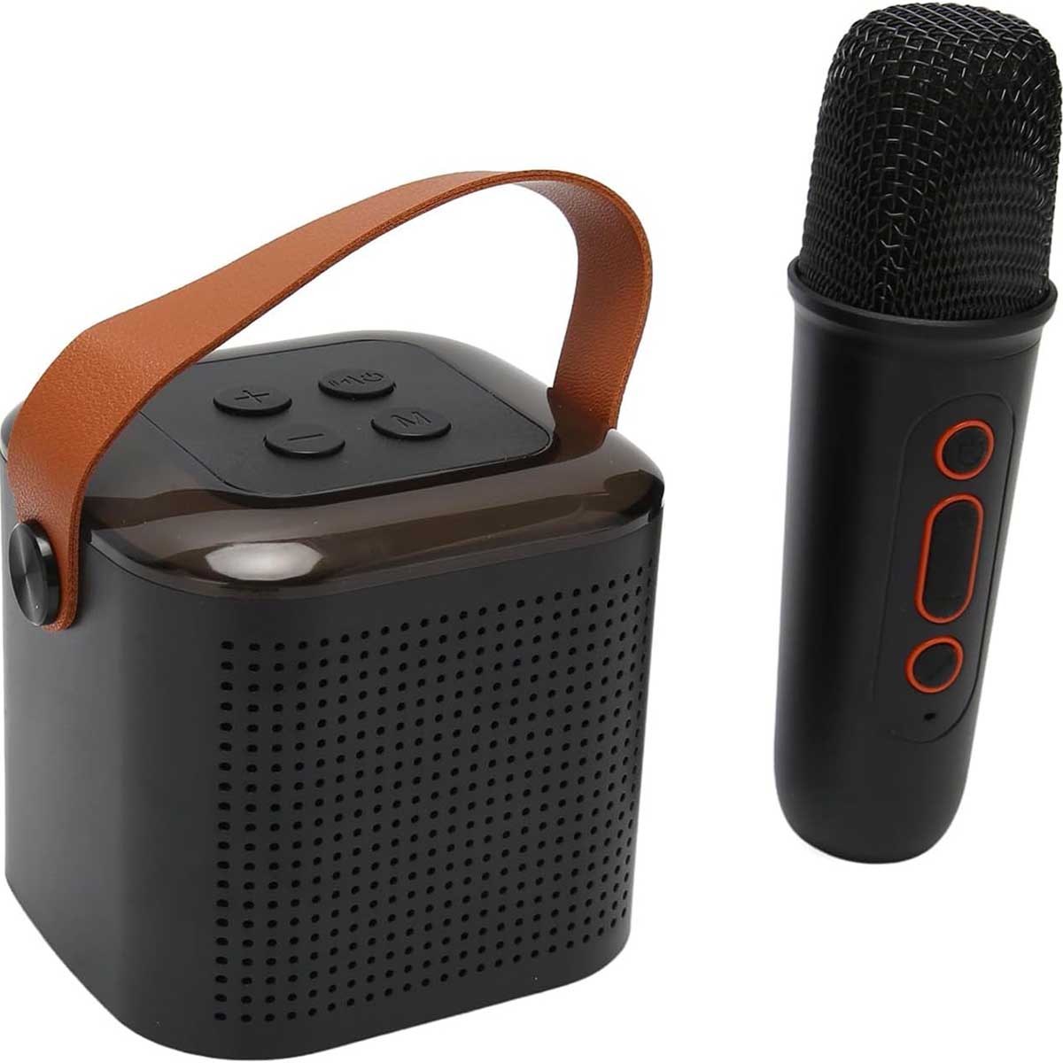 Mini Karaoke Machine Portable Bluetooth Speaker with Wireless Microphone