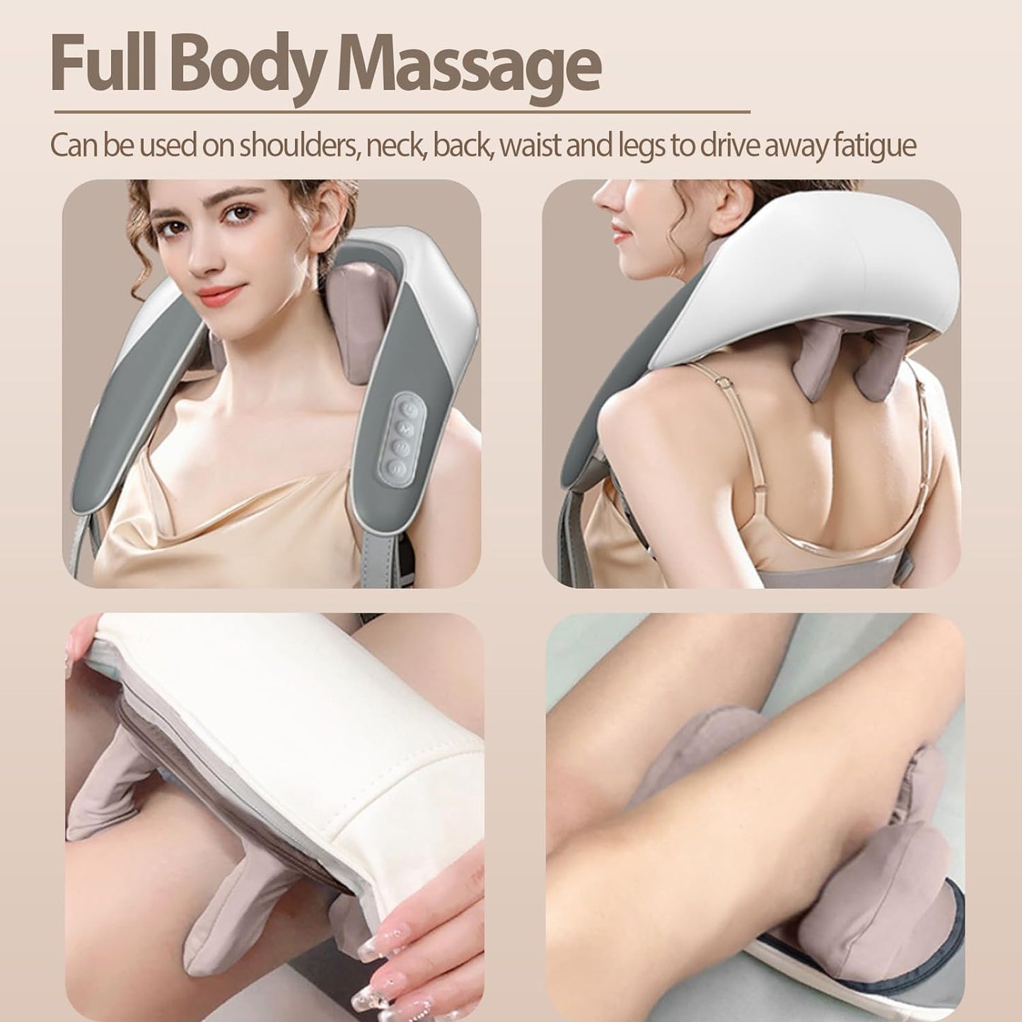 Smart Neck Massager – Deep Tissue Heat & Vibration Therapy