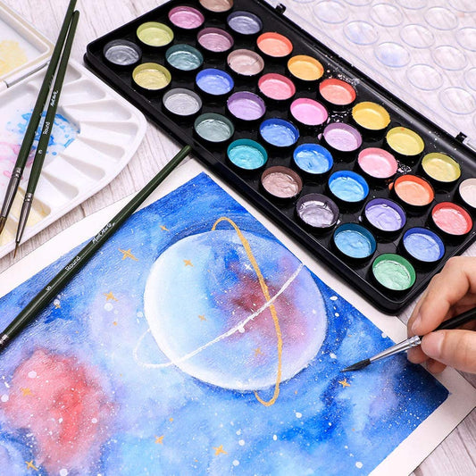 Mont Marte Metallic Watercolour Set 37 Pcs