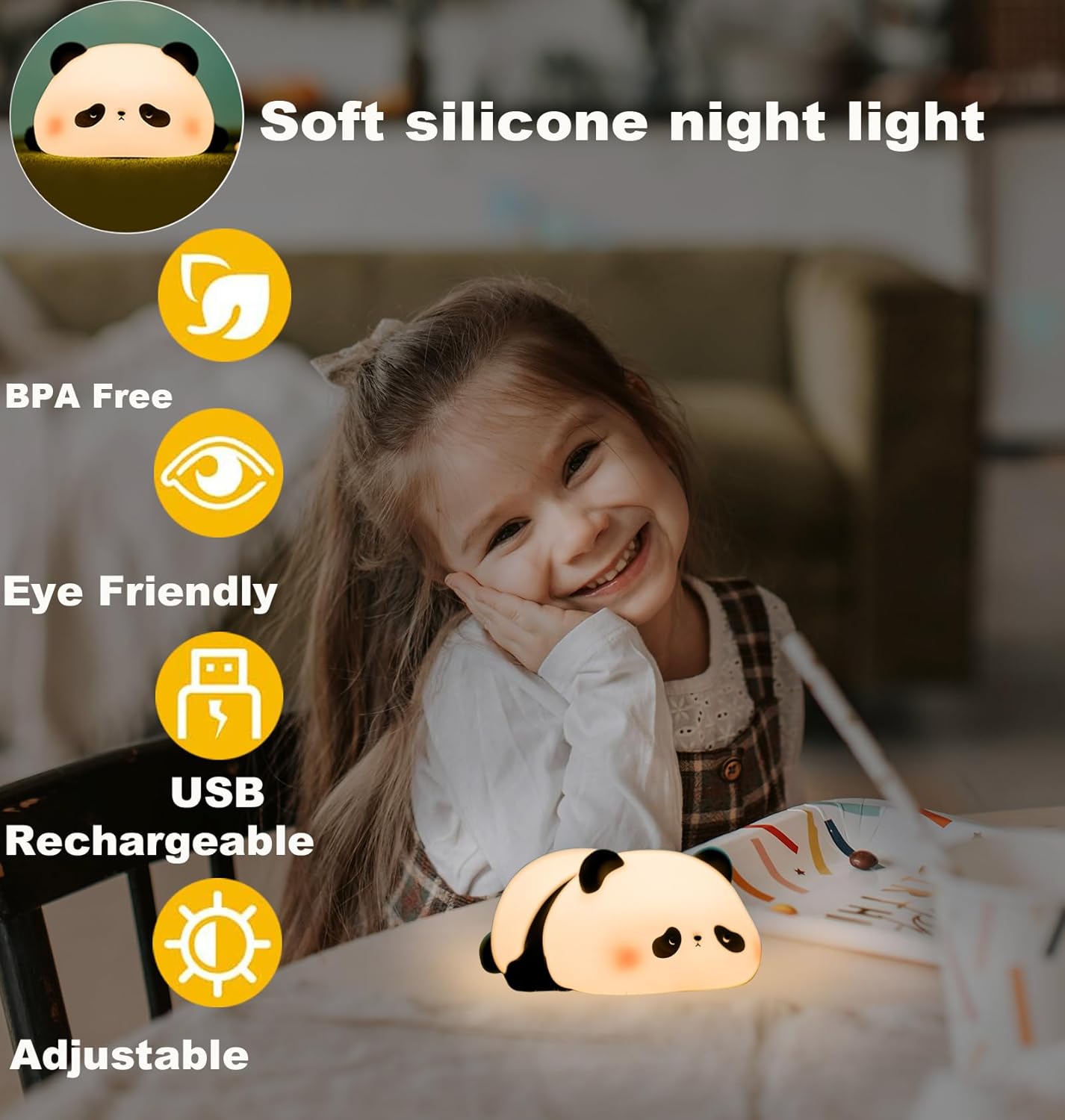 🐑✨ Dreamy Animal Night Lights – Sheep & Panda Edition 🐼💤