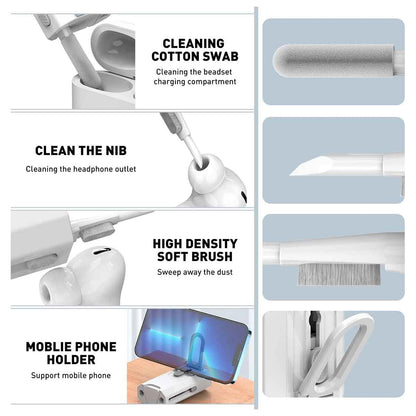 8 in 1 Keyboard Cleaner Kit with Brush for Earbuds PC ETC