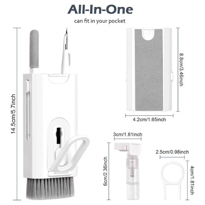 8 in 1 Keyboard Cleaner Kit with Brush for Earbuds PC ETC