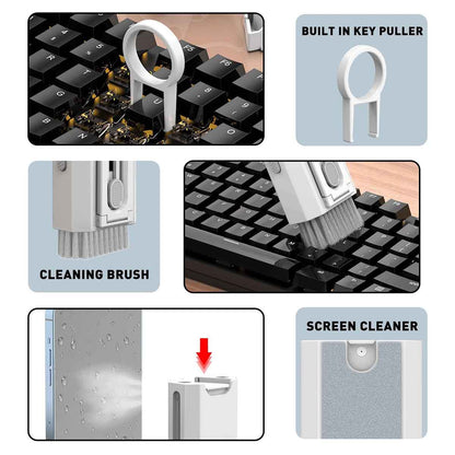8 in 1 Keyboard Cleaner Kit with Brush for Earbuds PC ETC
