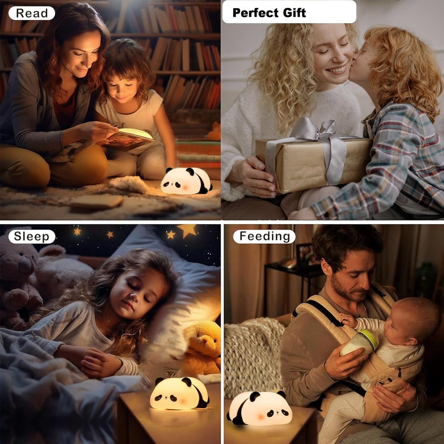 🐑✨ Dreamy Animal Night Lights – Sheep & Panda Edition 🐼💤