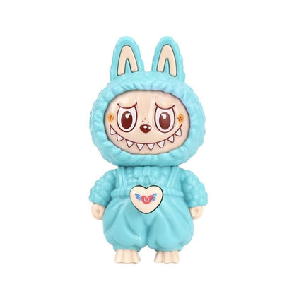 Labubu Face Changing Doll Pendant Trendy Cartoon Gift Keychain Pendant Children's Stress Relief Toy