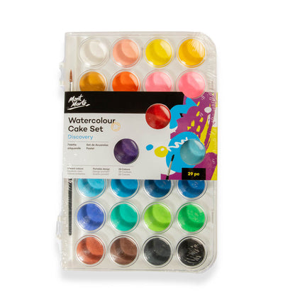 29 Pcs Mont Marte Watercolour Cake Set