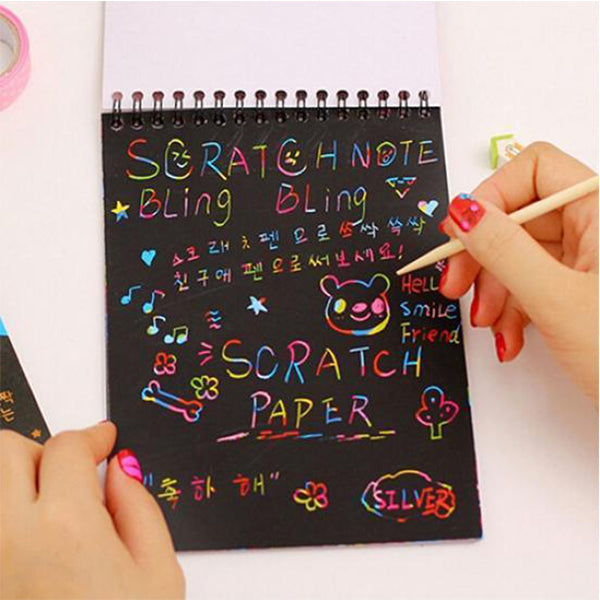 Small Size Rainbow Scratch Paper Note