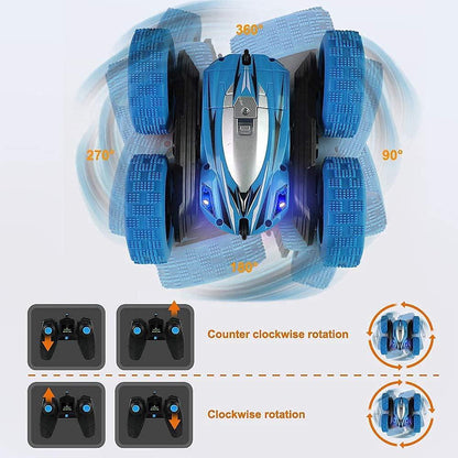 360° Flip RC Car - 2.4GHz Double-Sided Rotating Stunt Car