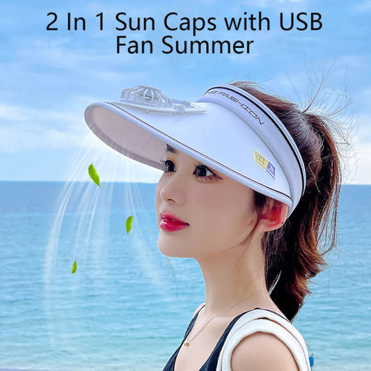 Rechargeable Summer Fan Cap – Vintage Style