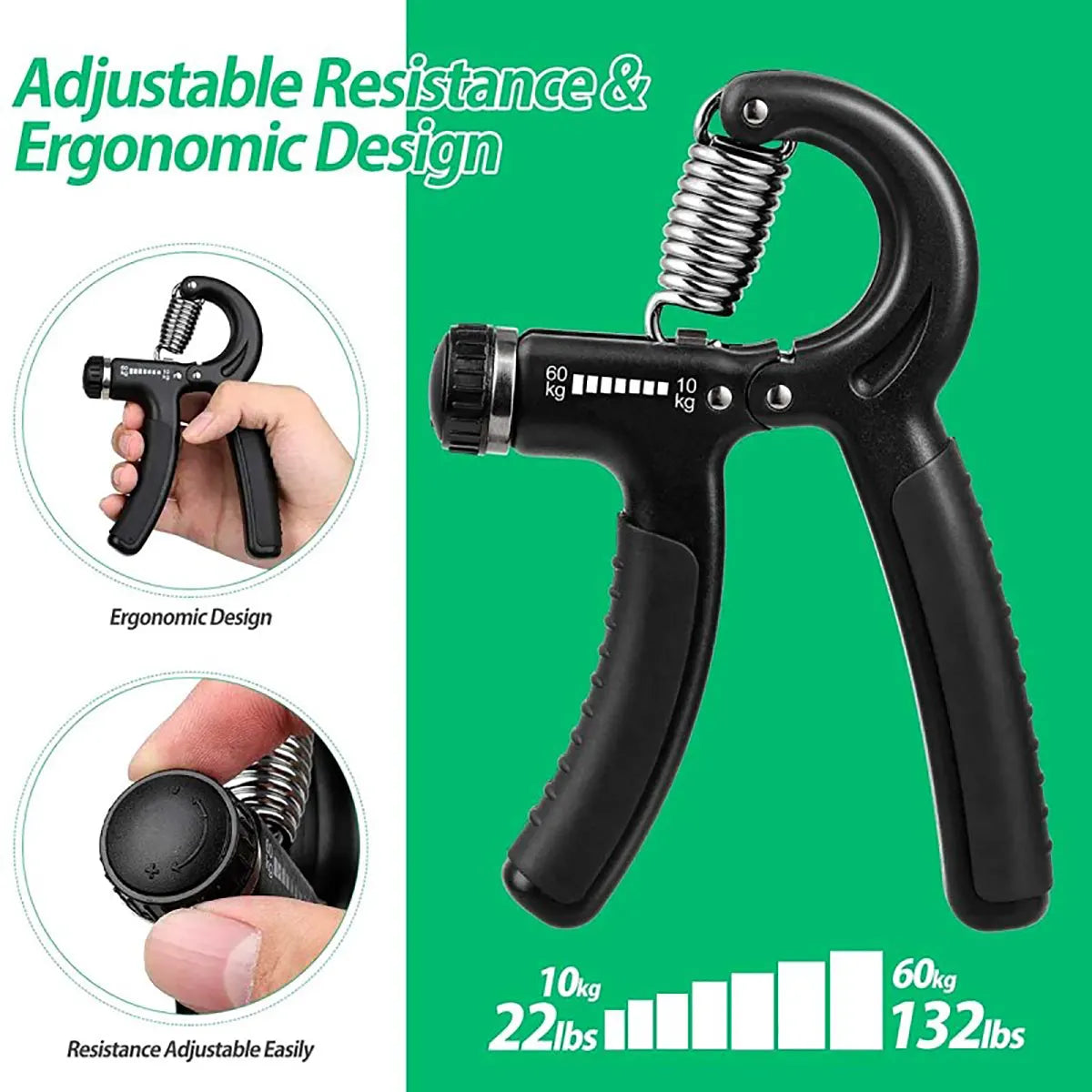 Adjustable Hand Grip Grippler Arm Exerciser