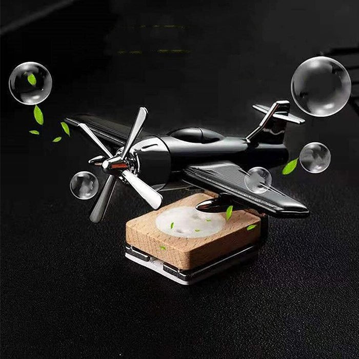 Aeroplane Solar Car Air Freshener Perfume Diffuser
