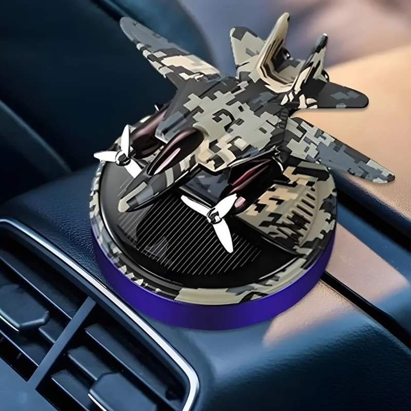 Aeroplane Solar Car Air Freshener Perfume Diffuser