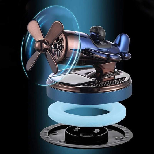Aeroplane Solar Car Air Freshener Perfume Diffuser