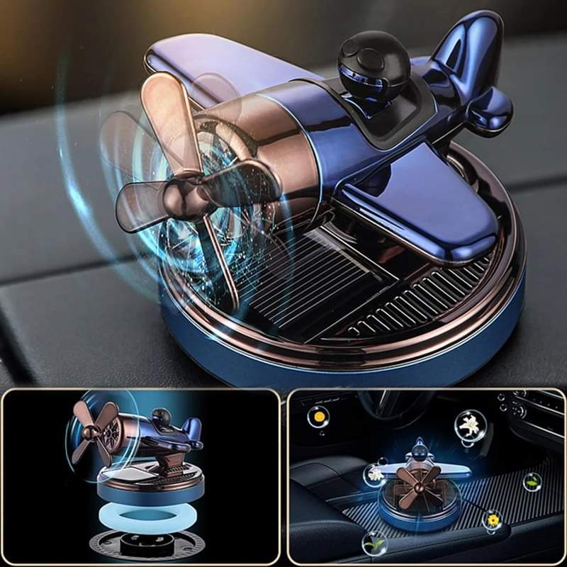 Aeroplane Solar Car Air Freshener Perfume Diffuser