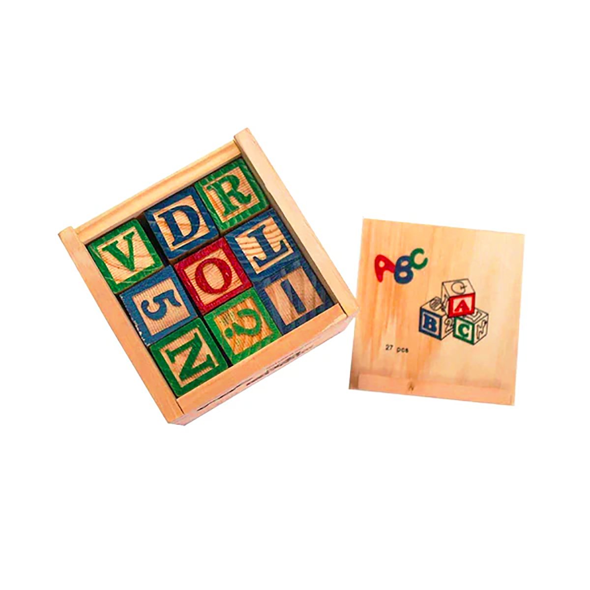 Alphabet ABC Wooden Wood Blocks Educational toys for kids - 27 Pieces for Kids