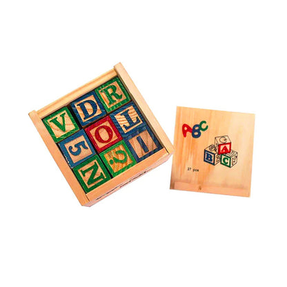 Alphabet ABC Wooden Wood Blocks Educational toys for kids - 27 Pieces for Kids