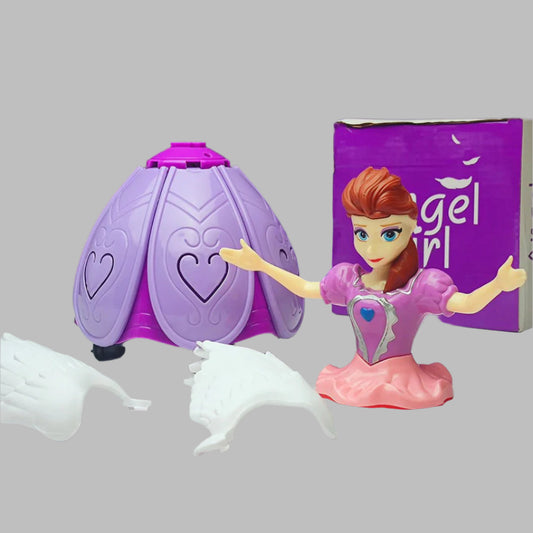 Angel Girl Dancing and Revolving Doll w/ Light Projections