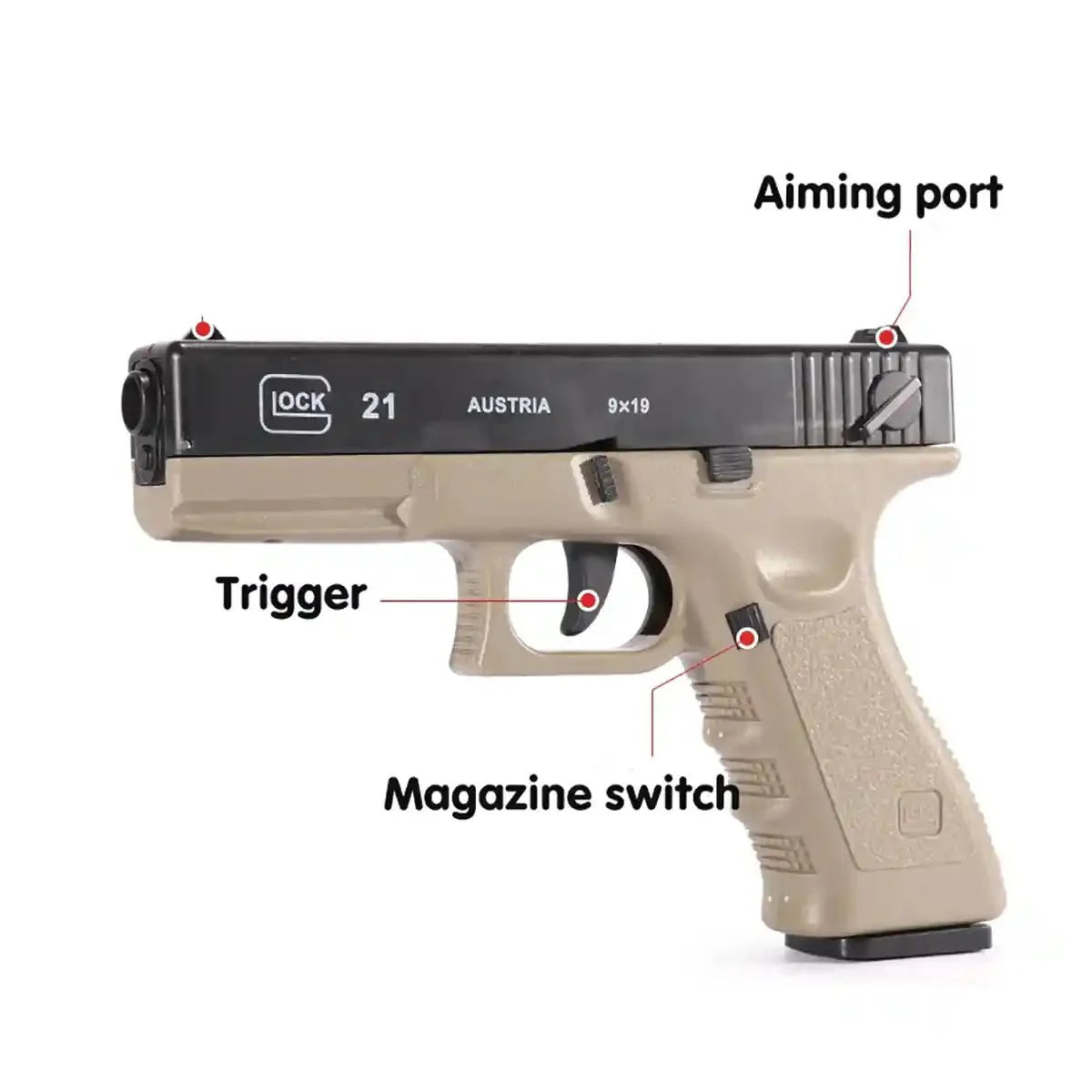 Automatic Shell Ejection Unique Gun Toy