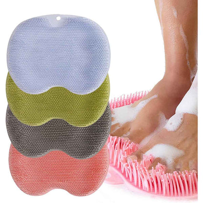Bathroom Back Scrubber Wall Mounted Suction Cup Silicone