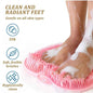 Bathroom Back Scrubber Wall Mounted Suction Cup Silicone