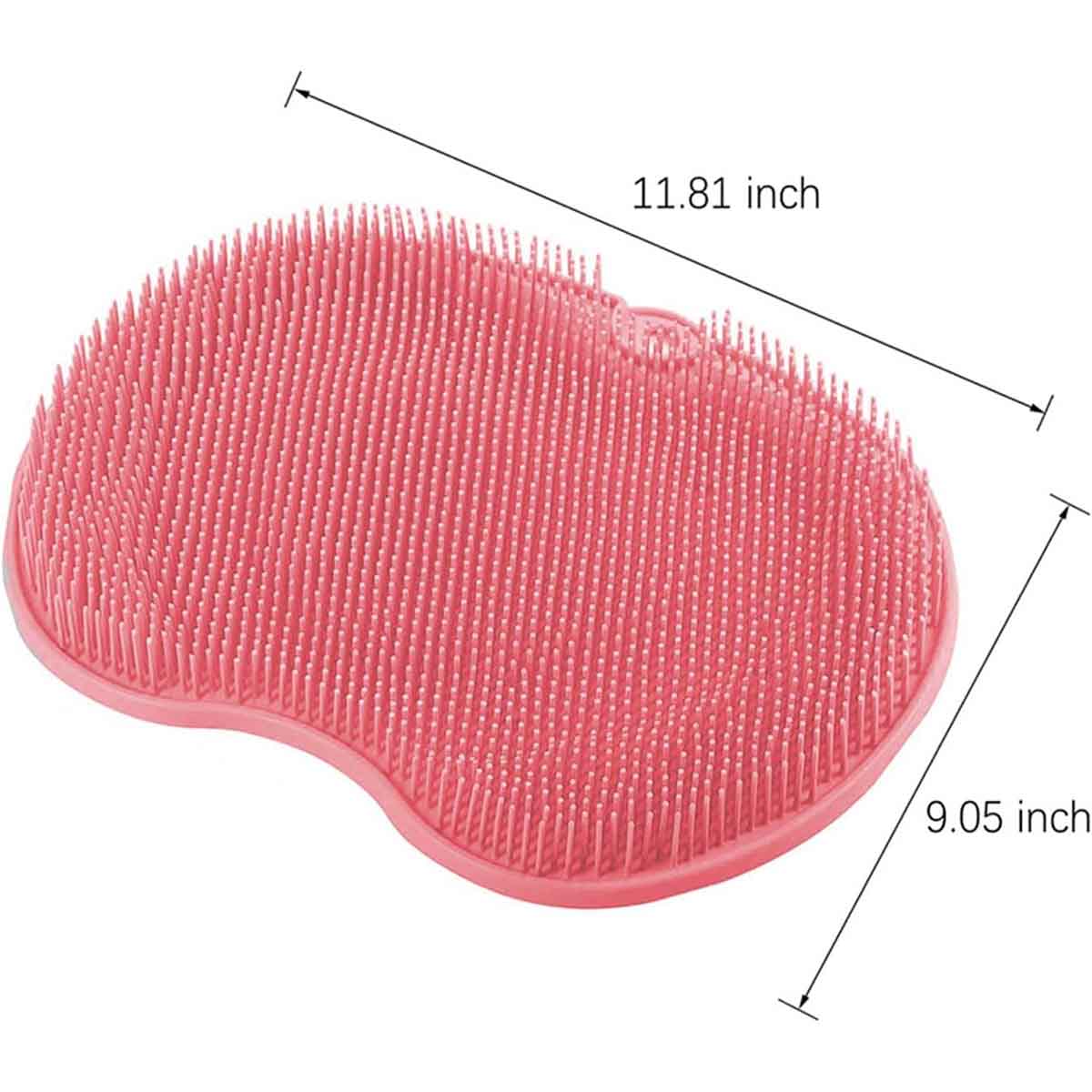 Bathroom Back Scrubber Wall Mounted Suction Cup Silicone