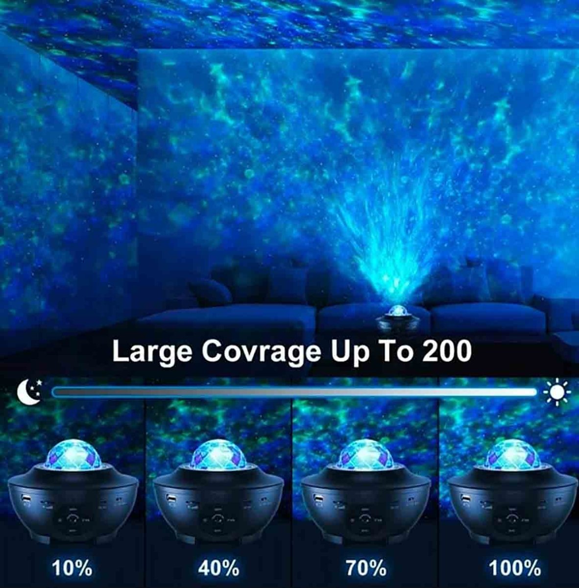 Galaxy Projector Star Night Light Remote Phone APP Control