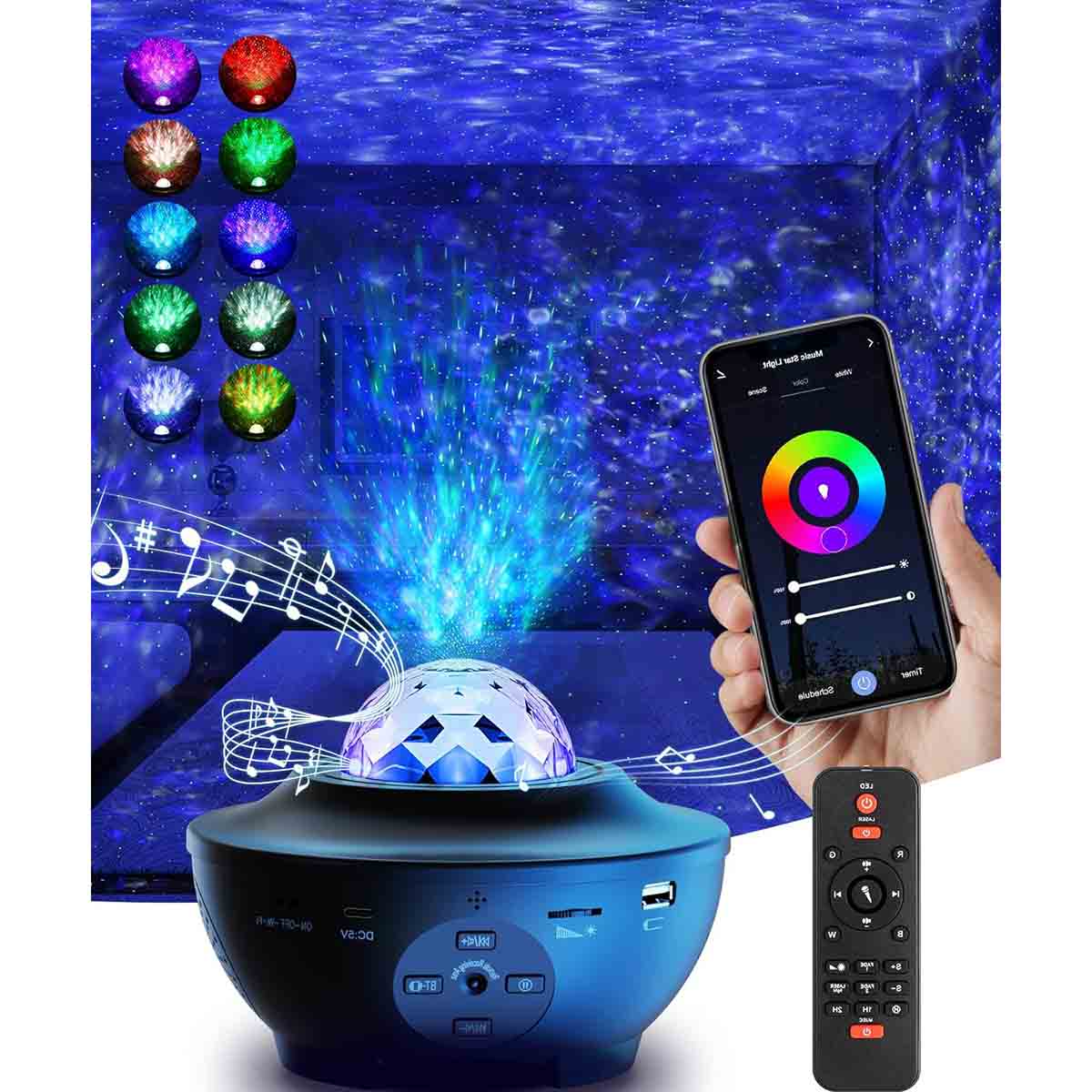 Galaxy Projector Star Night Light Remote Phone APP Control