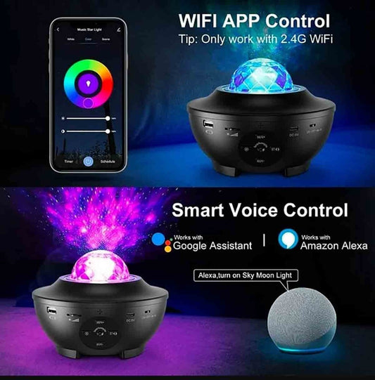 Galaxy Projector Star Night Light Remote Phone APP Control