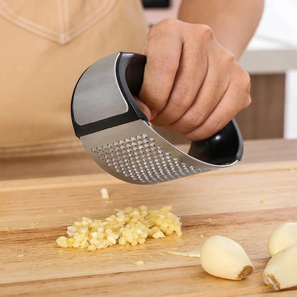 Garlic Press Rocker Stainless Steel Tool Kitchen Gadget