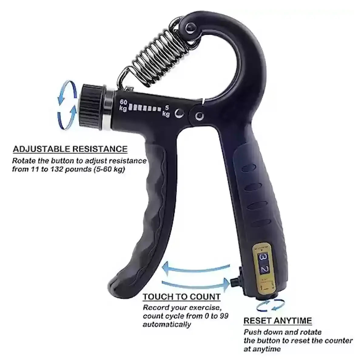 Adjustable Hand Grip Grippler Arm Exerciser