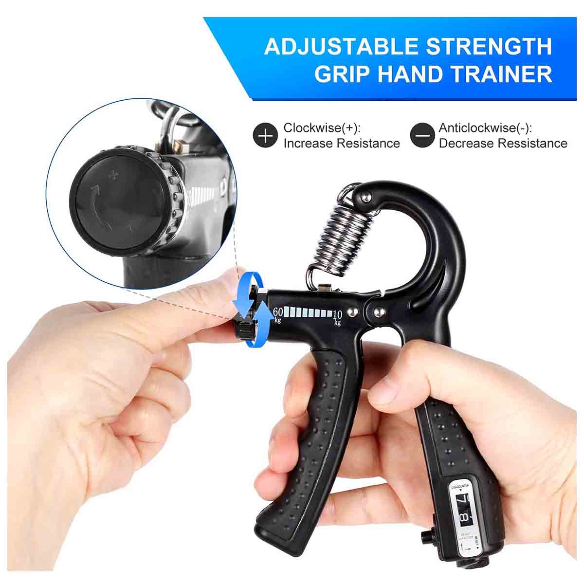 Adjustable Hand Grip Grippler Arm Exerciser