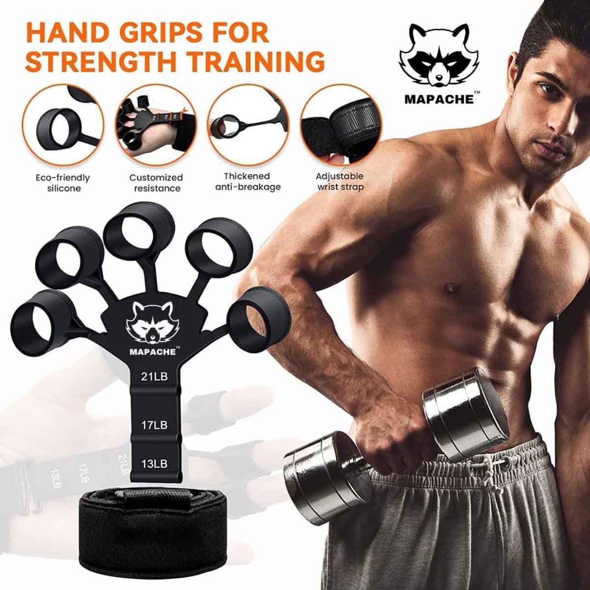 Hand Gripster Adjustable Finger Exerciser