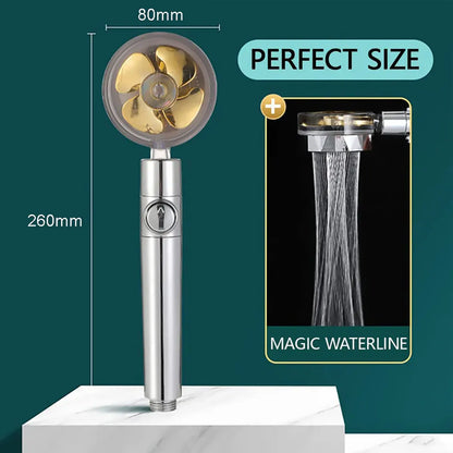 Hydro Shower Jet High Pressure Turbo Head Set