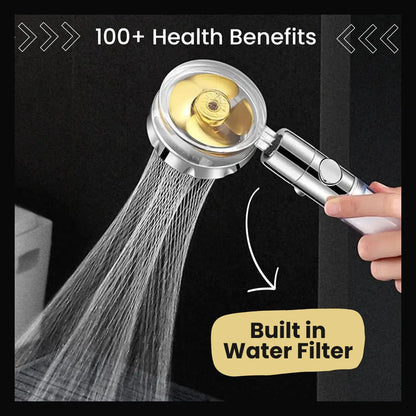 Hydro Shower Jet High Pressure Turbo Head Set