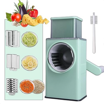 Rotary Cheese Grater 4 in 1 Multifunctional Vegetable Slicer
