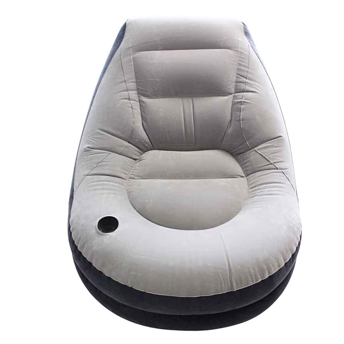 Intex Inflatable Ultra Lounge Chair With Cup Holder And Ottoman Set