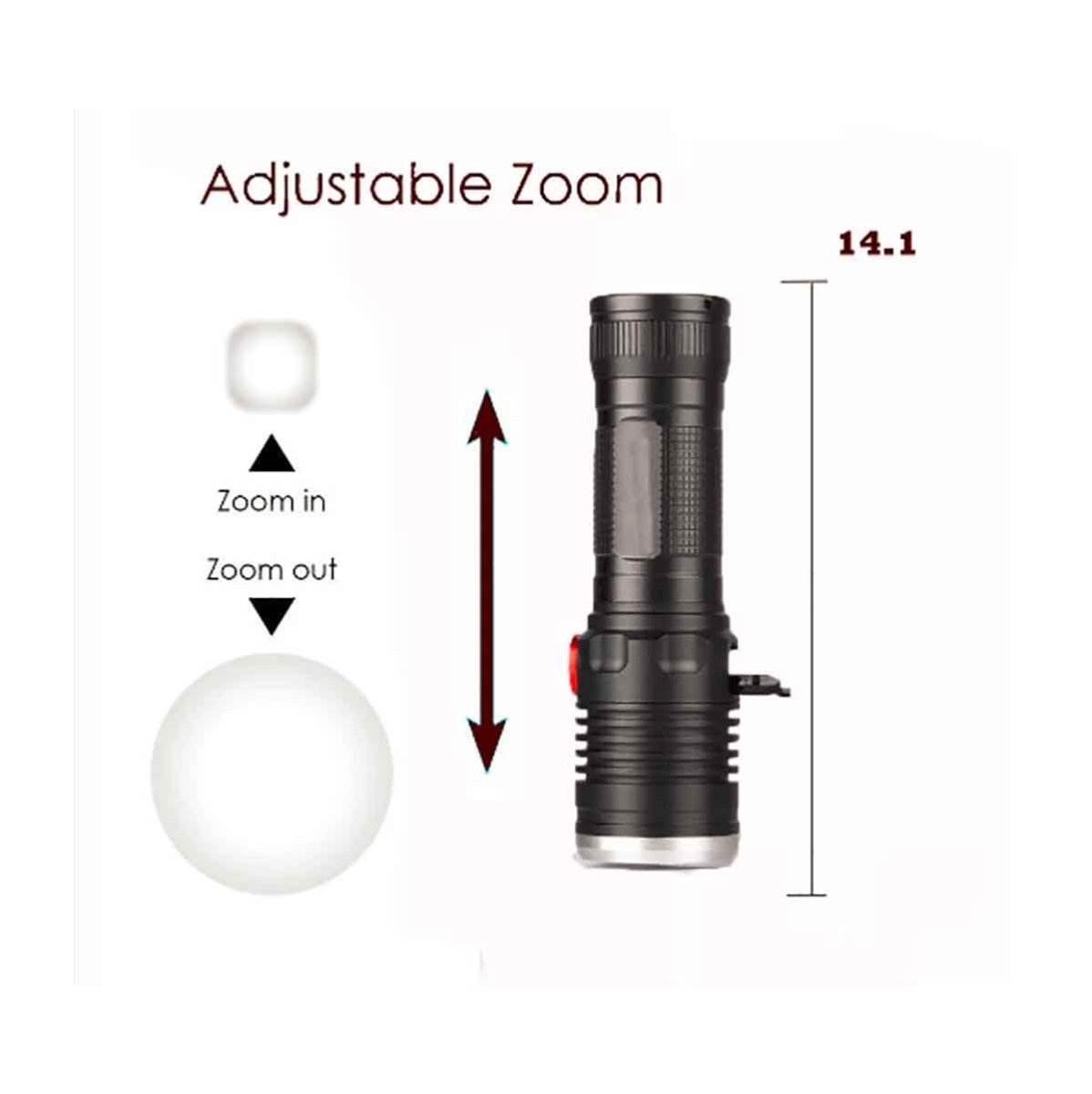 Long Range MX Power Rechargeable Flash Light Torch