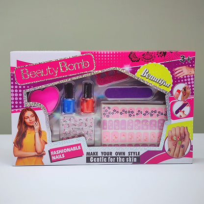 Nail Art Bomb Beauty Cosmetic Makeup Set for Girls
