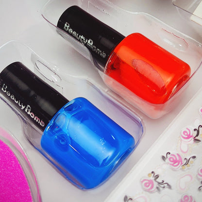 Nail Art Bomb Beauty Cosmetic Makeup Set for Girls