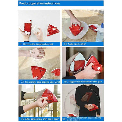 Outside Double-Sided Magnetic Window Cleaner Tools