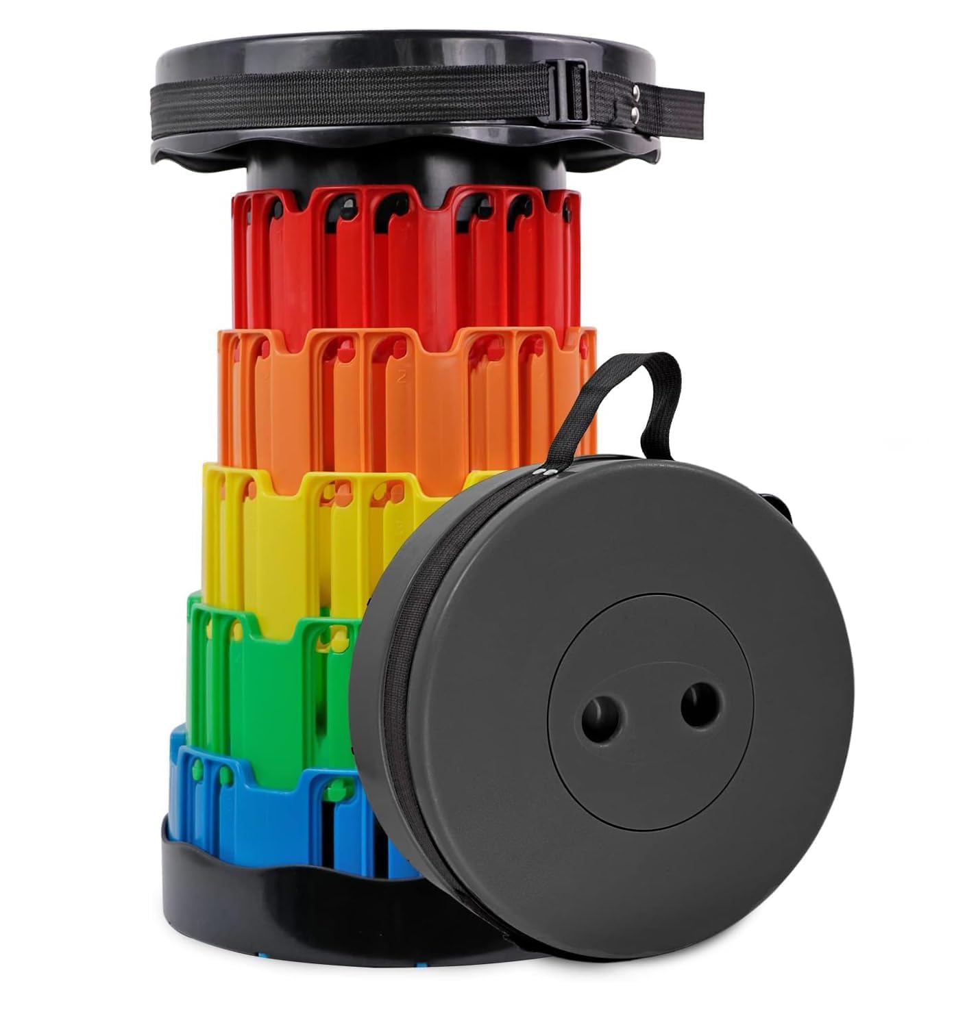Folding Portable Stool Telescopic Chair Travel Fun Multi Colour Foldable Product