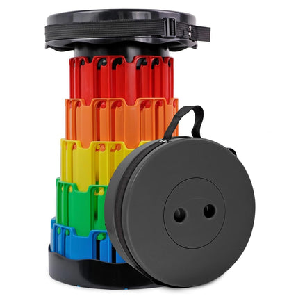 Folding Portable Stool Telescopic Chair Travel Fun Multi Colour Foldable Product