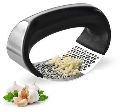 Garlic Press Rocker Stainless Steel Tool Kitchen Gadget